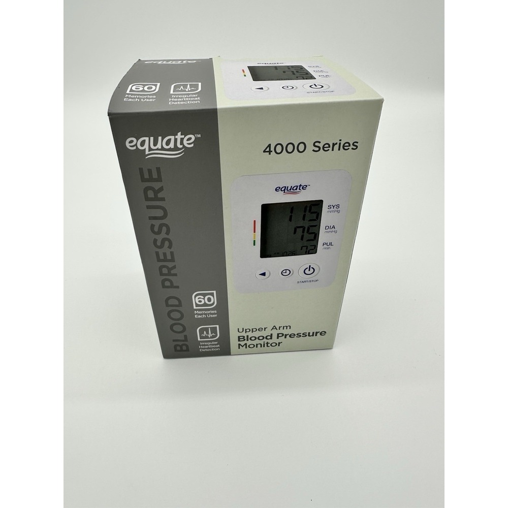 Equate Blood Pressure Monitor 4000 Series Upper Arm White One Size